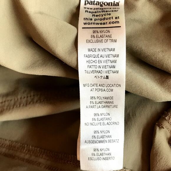 Patagonia Mens Khaki Tan Nylon Outdoor Shorts size 34 - Picture 4 of 7